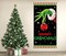 Merry Christmas Door Cover Xmas Winter Holiday Party Decoration Front Porch(70.87"L x 35.43"W)